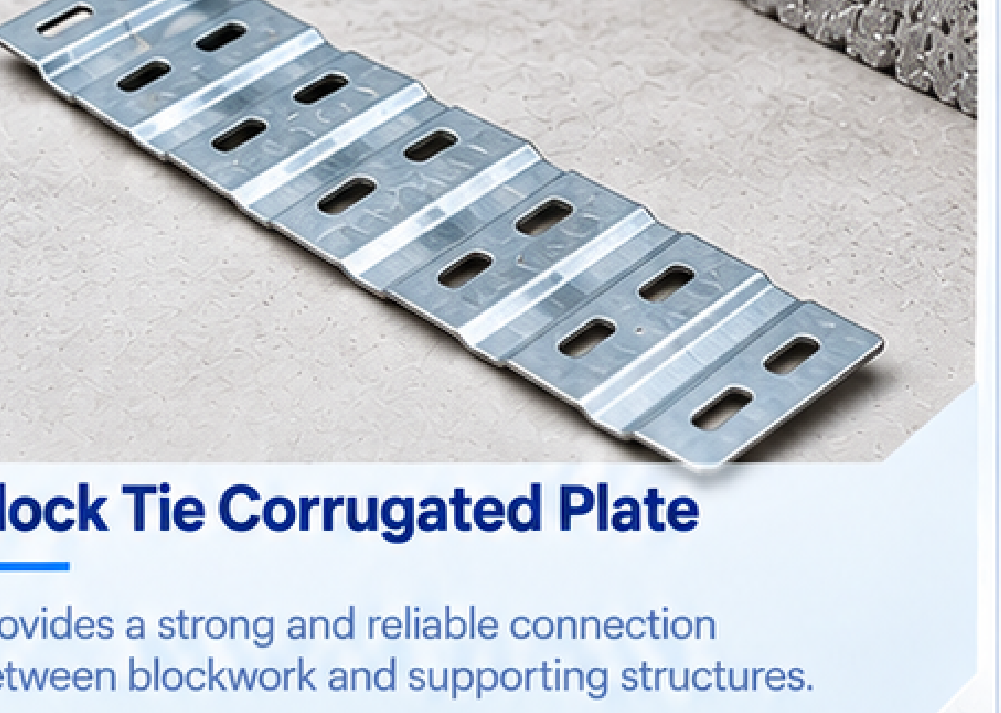 Block Tie Corrugated Plate