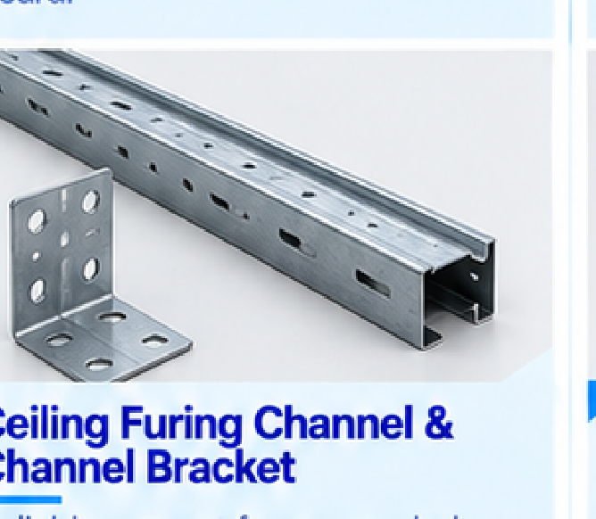 Ceiling Furring Channel & Channel Bracket