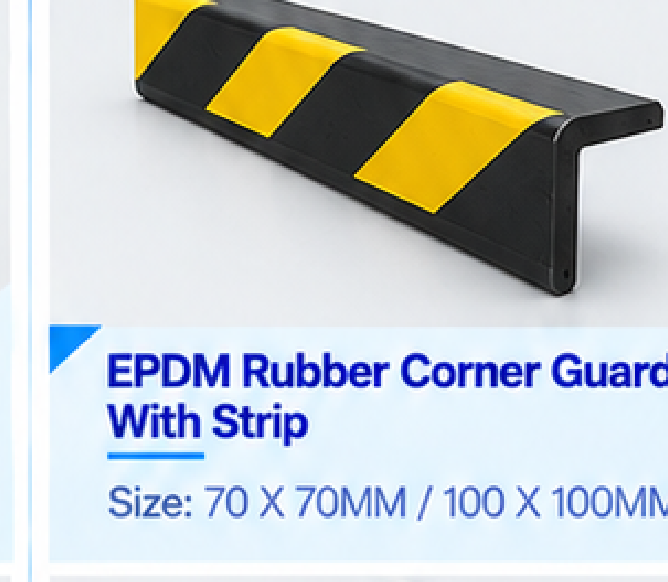 EPDM Rubber Corner Guard With Strip