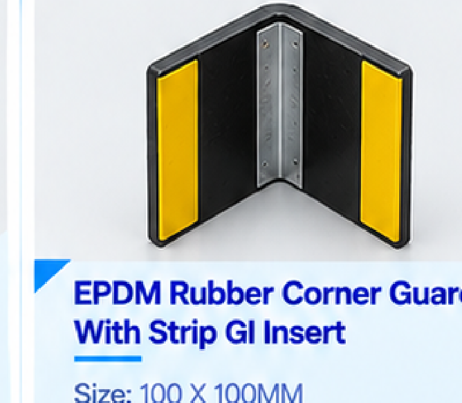 EPDM Rubber Corner Guard With Insert