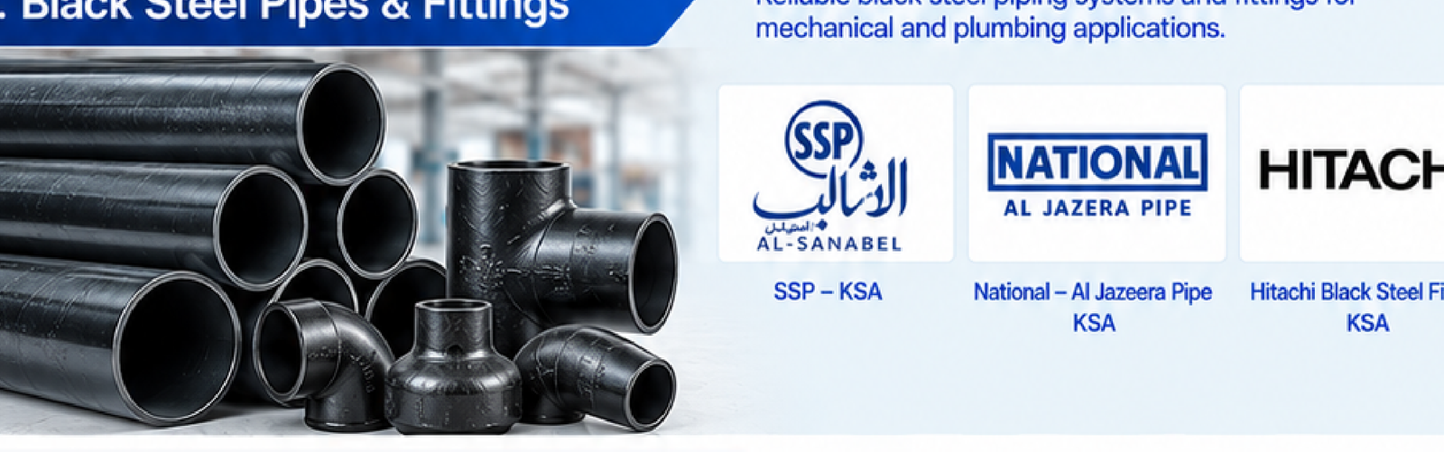 Black Steel Pipes & Fittings